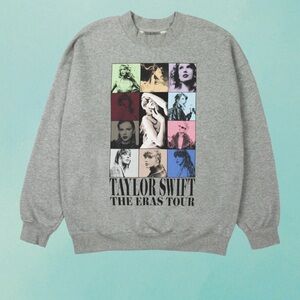 Taylor Swift The Eras Tour Heather Gray Sweatshirt
